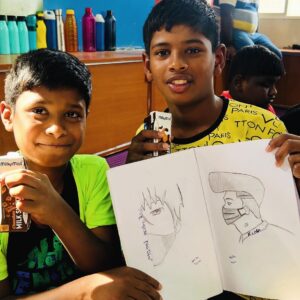 VBO_boys showing drawings